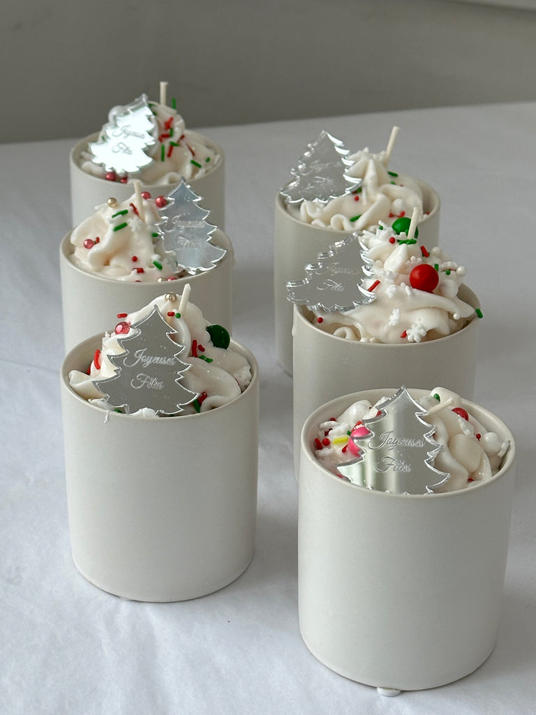 Ceramic Jar White Christmas