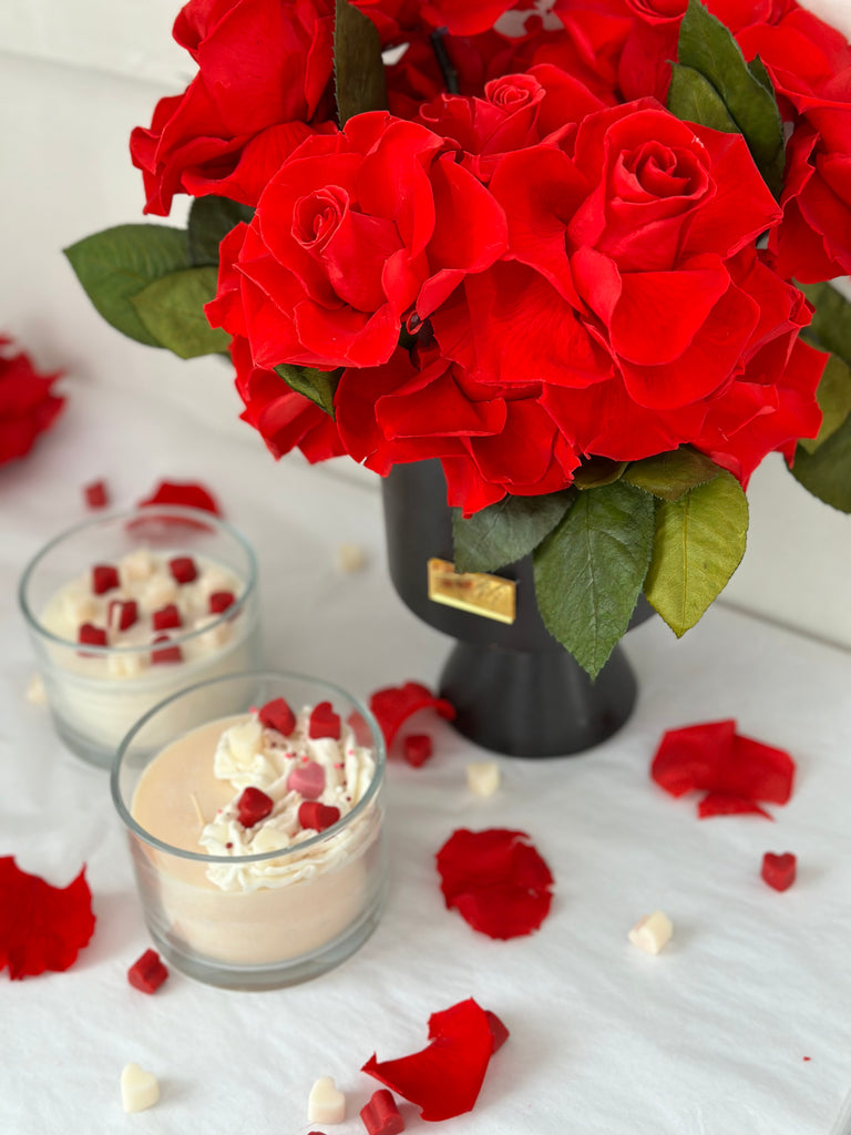 Eternal Rose Vase + Candle
